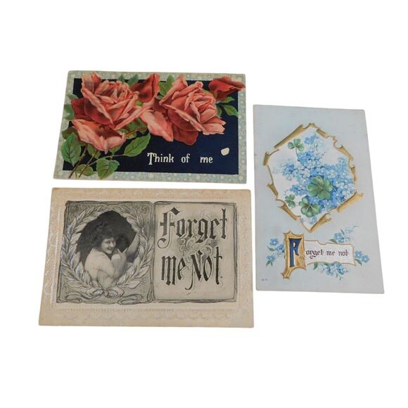 Postcards Vintage c1910-1913 Set of 3 - Picture 1 of 2